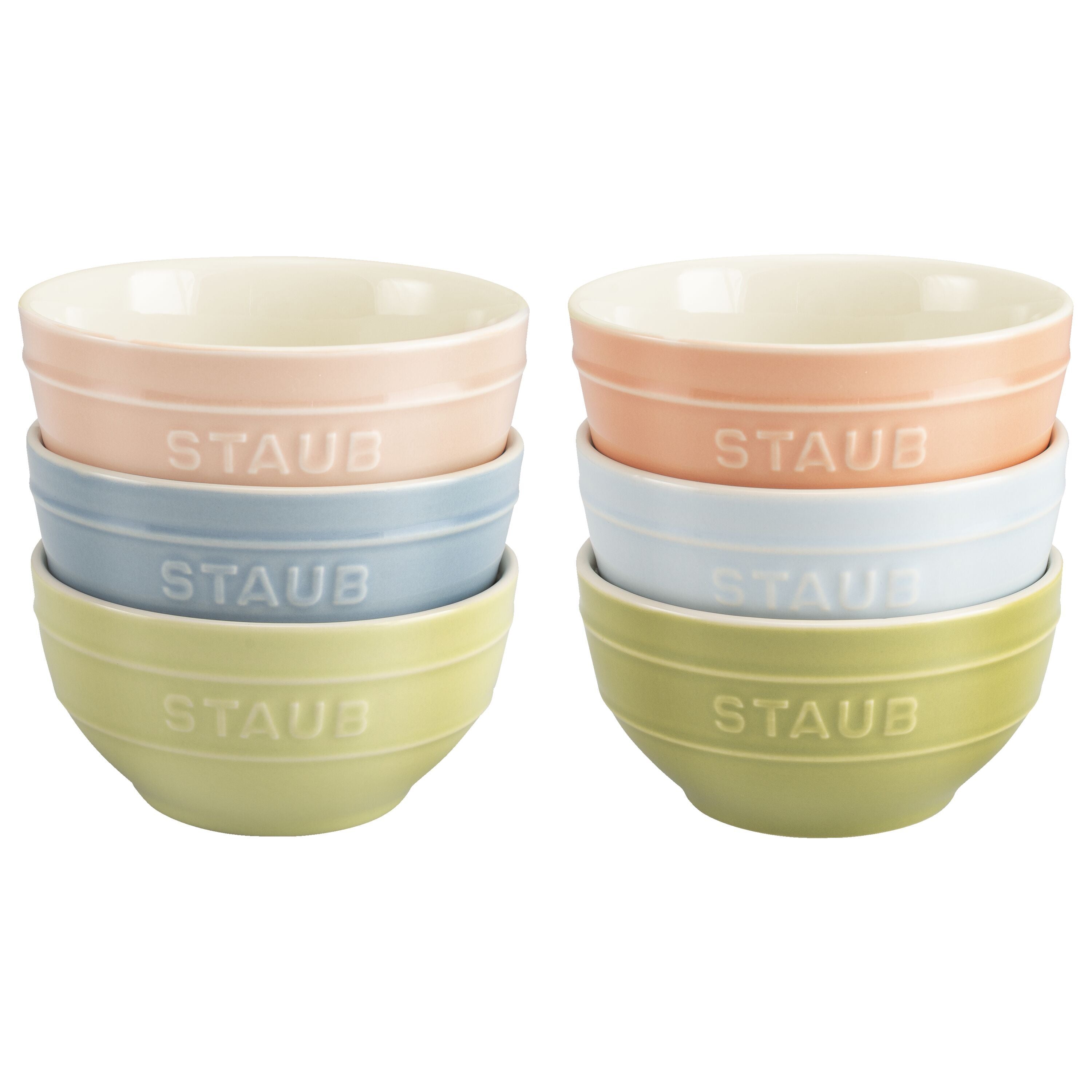 Staub Bowl set macaron, / 6-pcs | ceramic