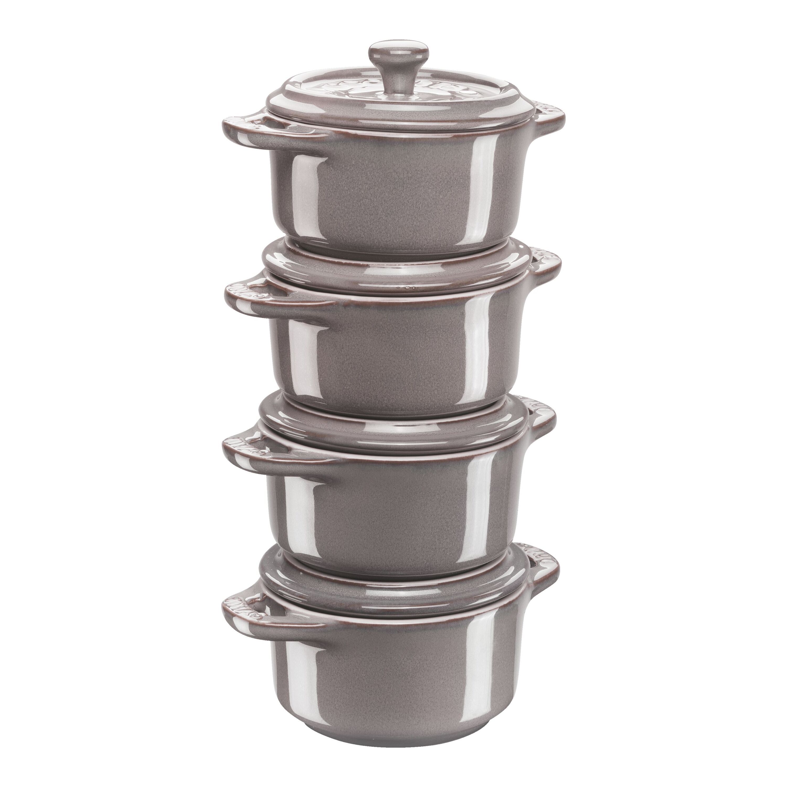 Staub Cocotte set, 4-pcs | round | ceramic