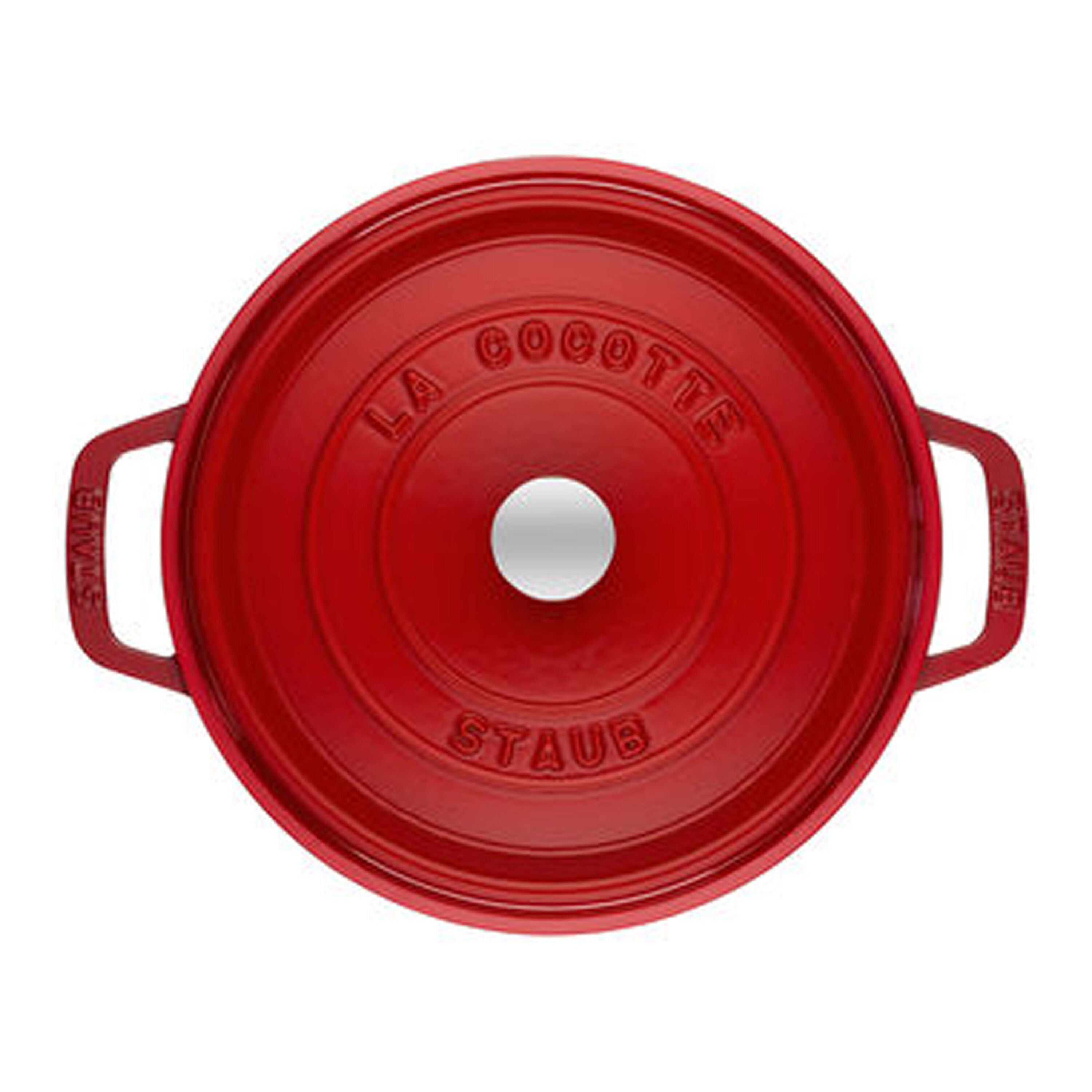 Staub La Cocotte 24 cm Cherry gusana šerpa sa poklopcem