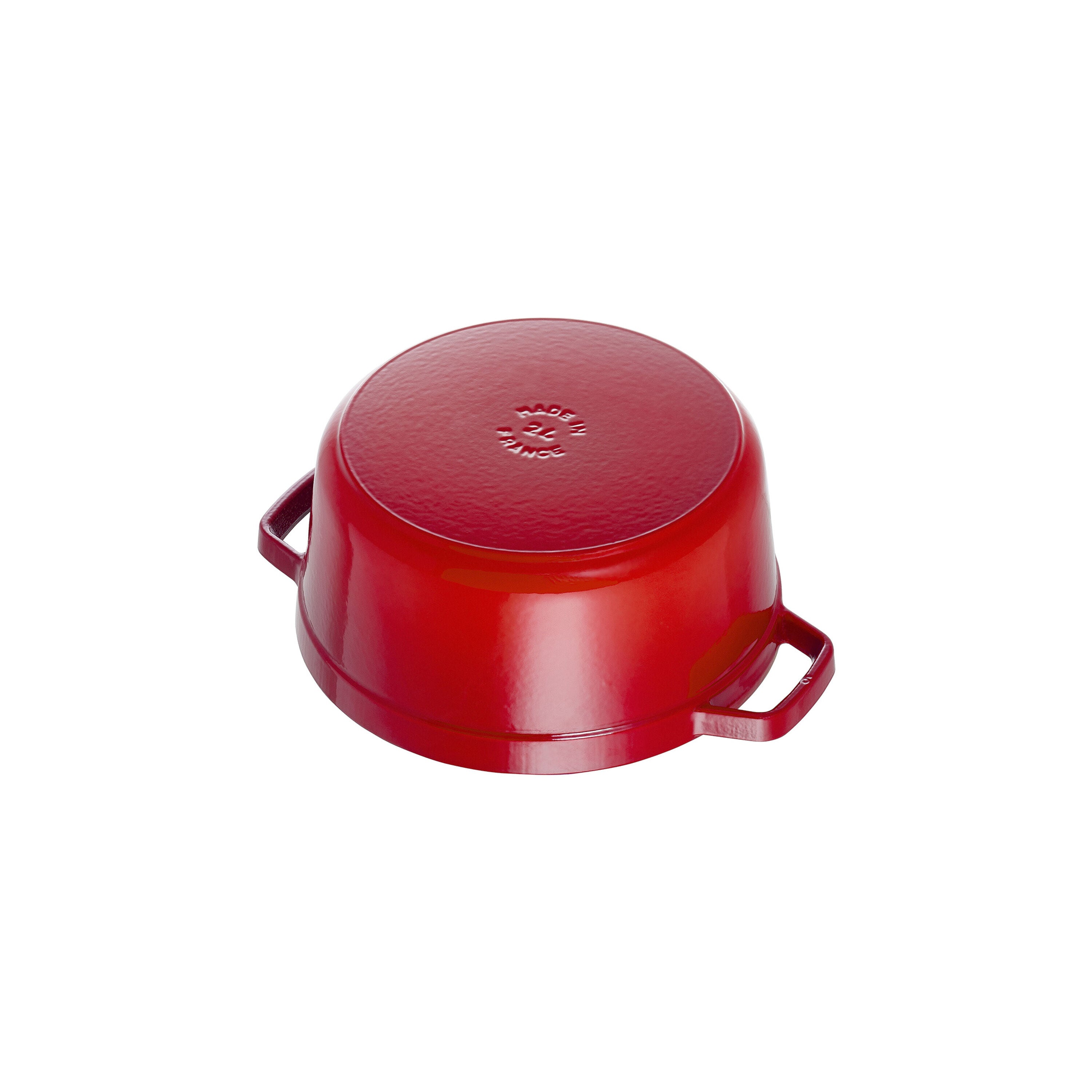 Staub La Cocotte 24 cm Cherry gusana šerpa sa poklopcem