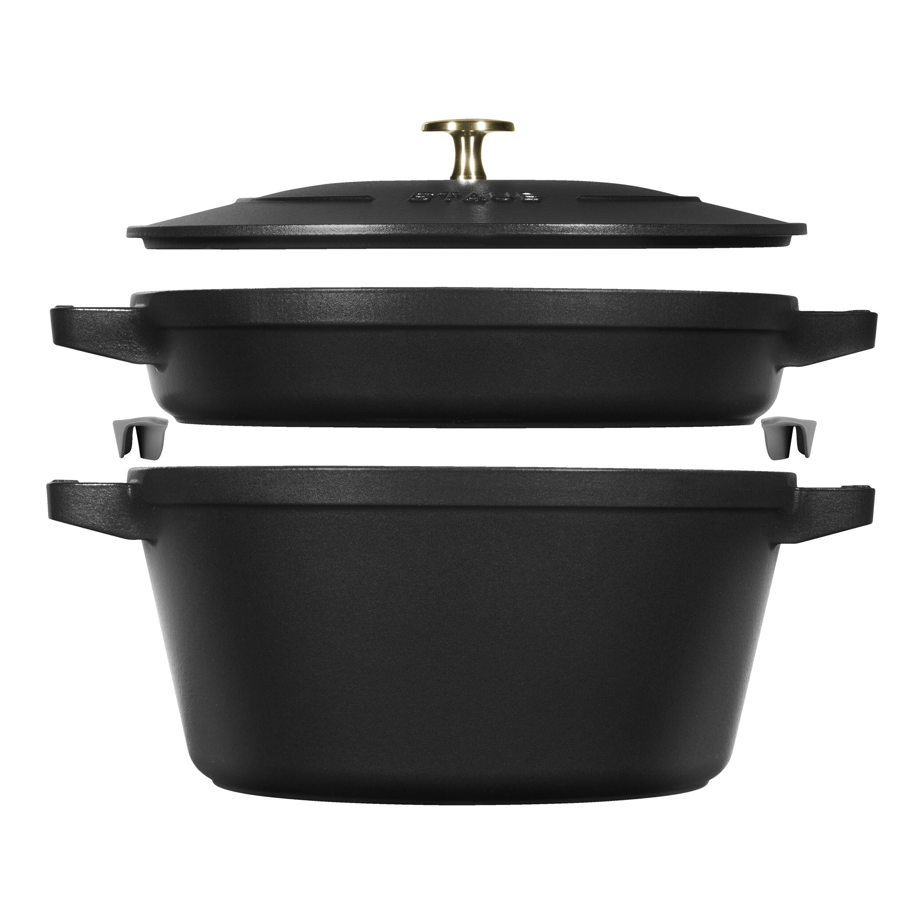 Staub STAUB stackable, 2-pcs | round | cast iron