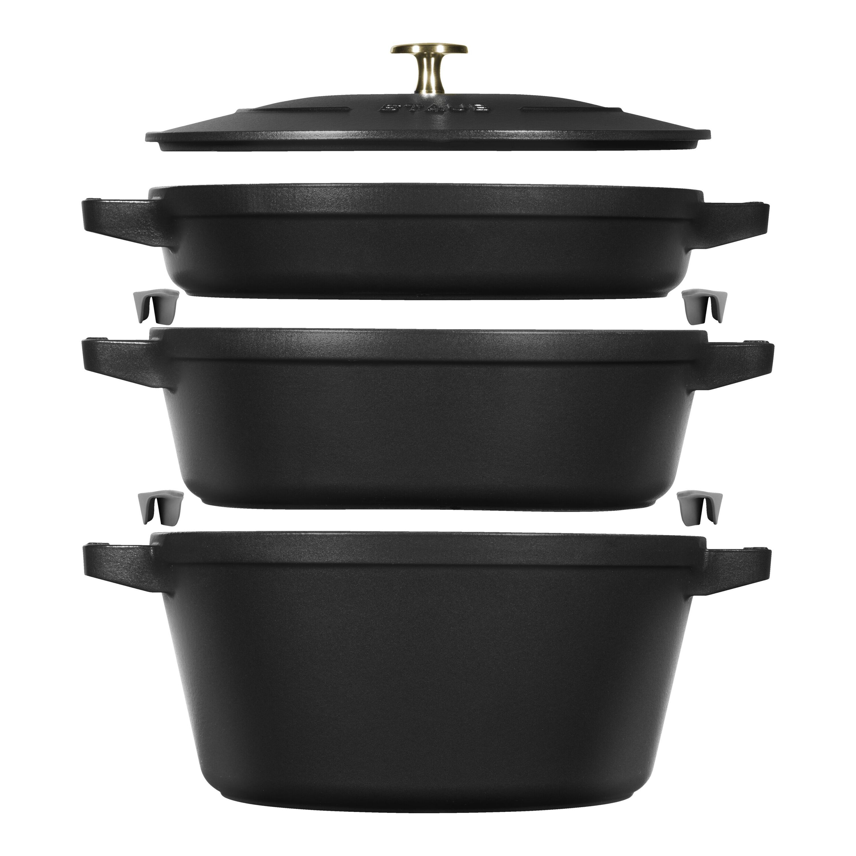 Staub STAUB stackable, 3-pcs | round | cast iron