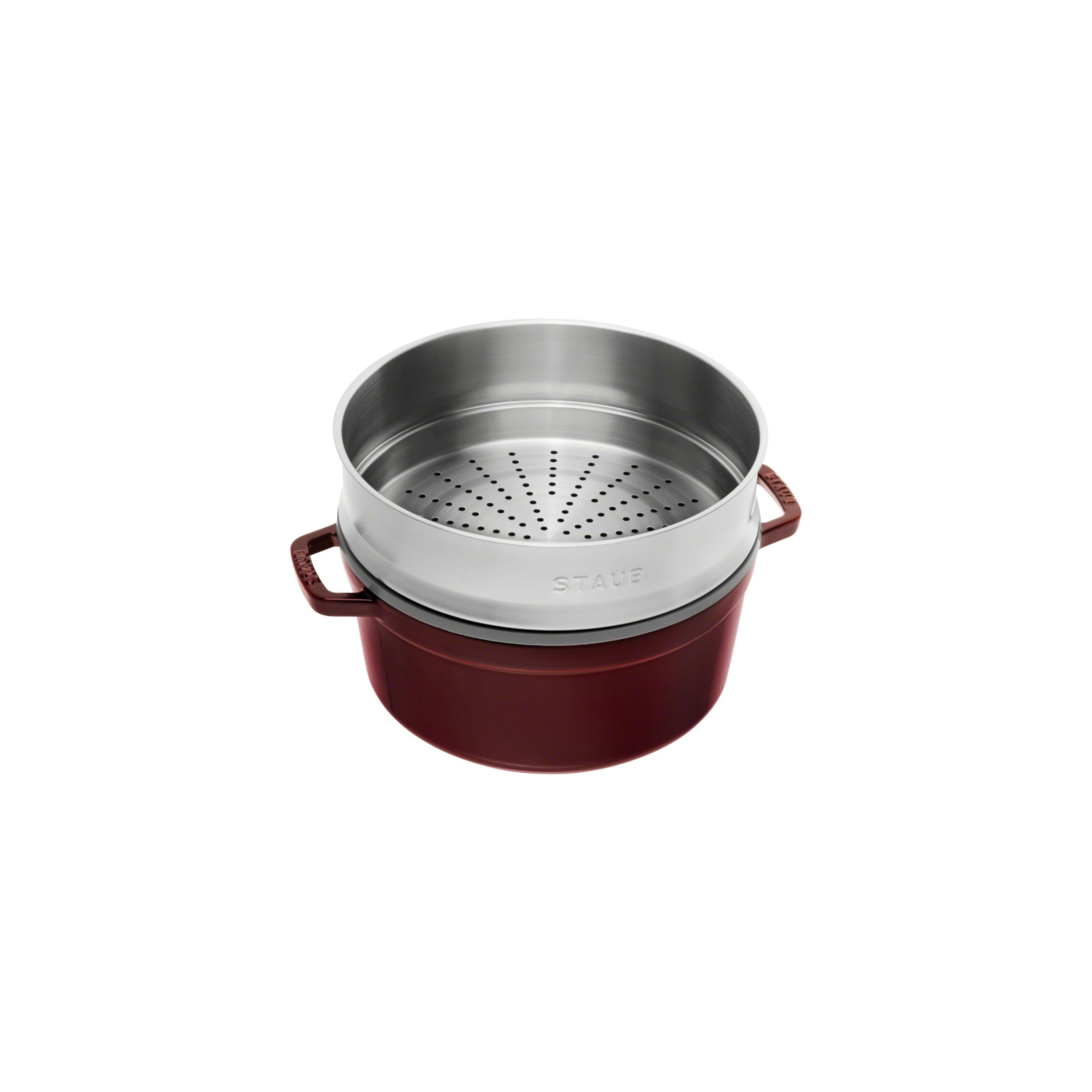 Staub Cocotte with steamer | round | cast iron