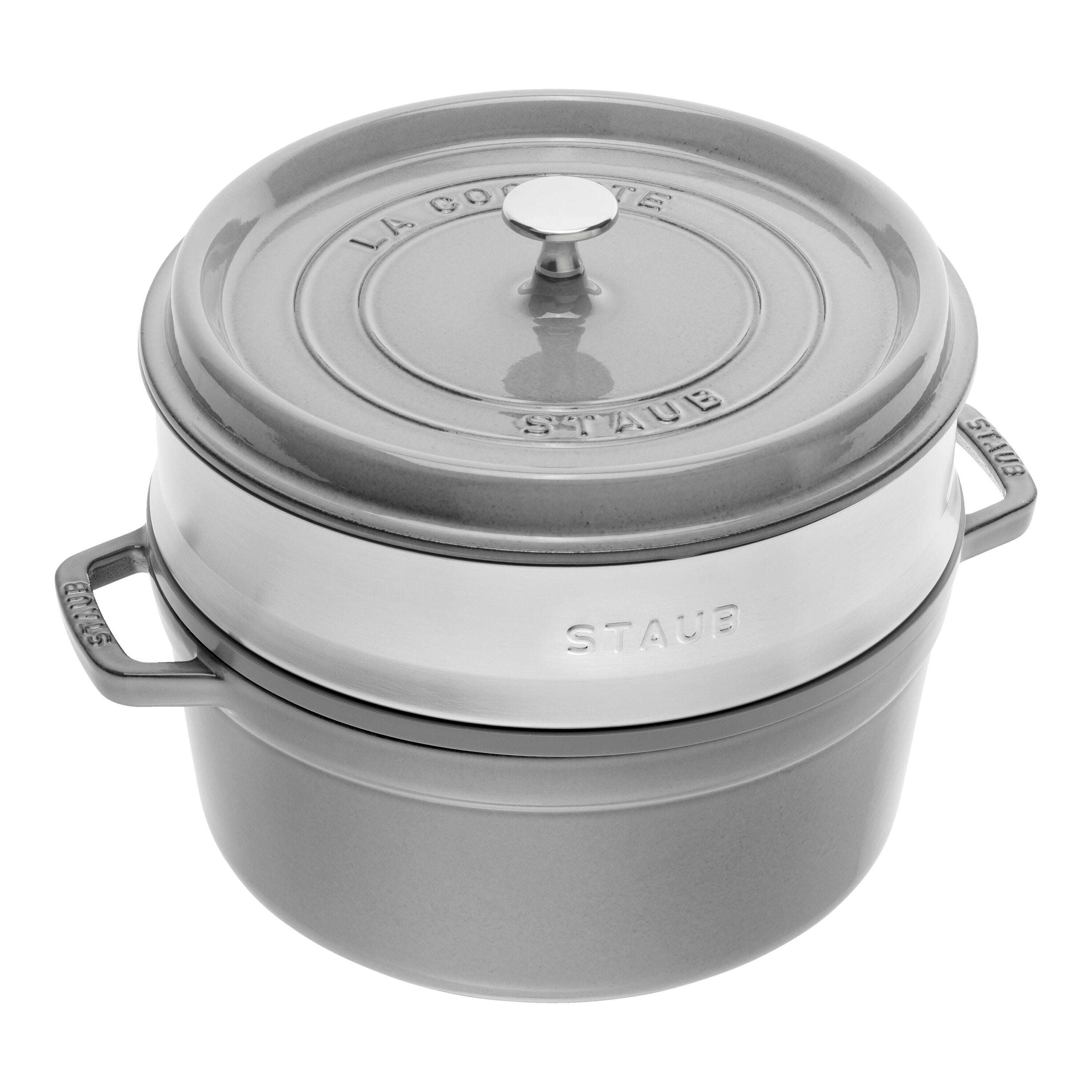Staub Cocotte with steamer | round | cast iron