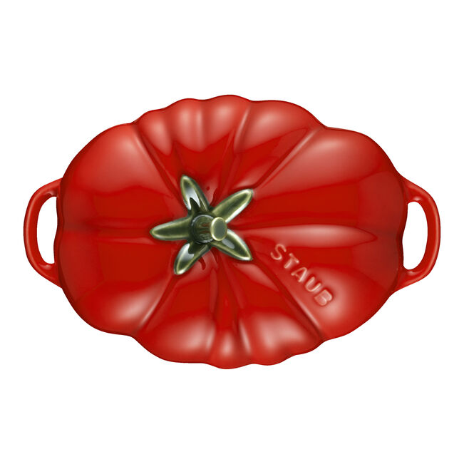 Staub Tomato Cocotte 0.5qt - Cherry | tomato | ceramic