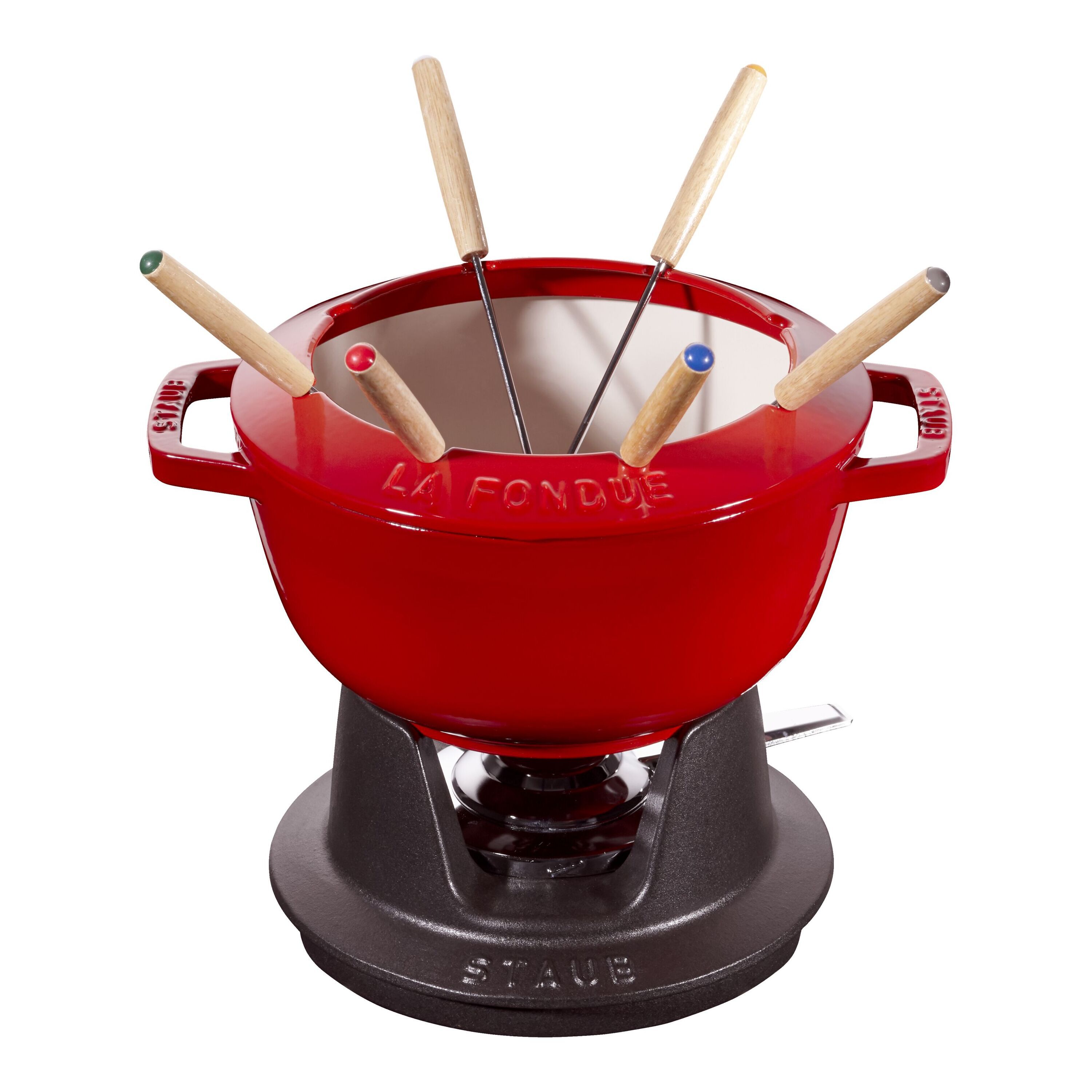 Staub Fondue Set | round | cast iron