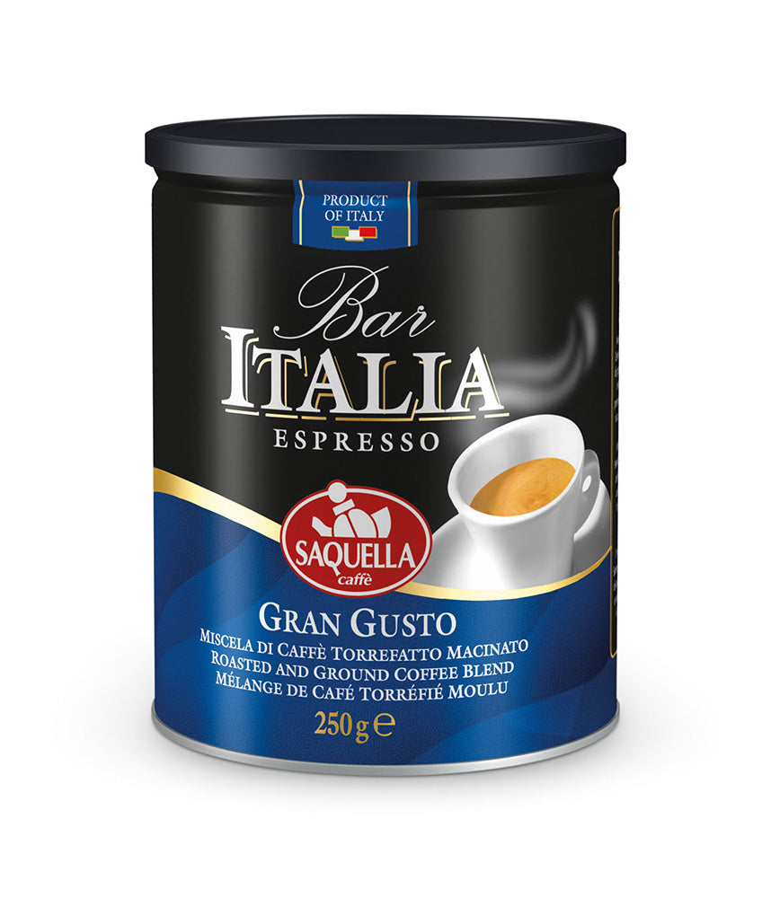 Saquella Bar Italia Gran Gusto mlevena kafa 250 g limenka