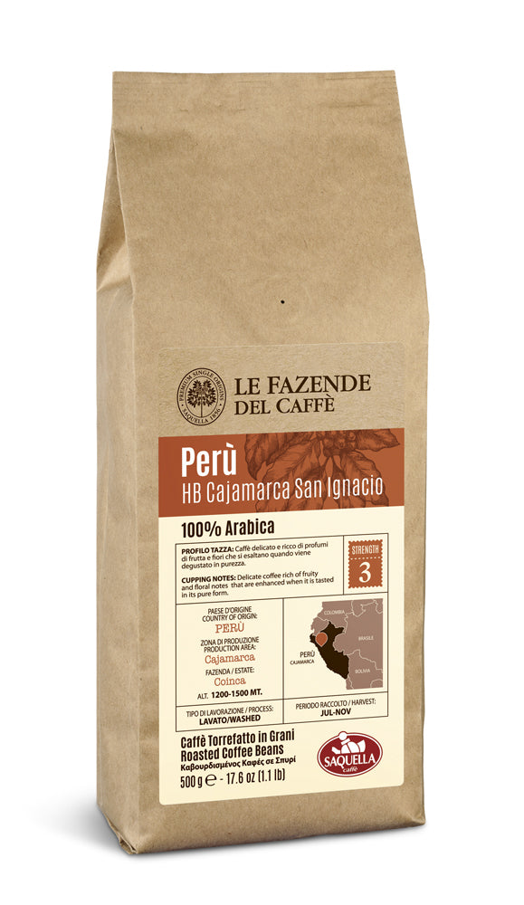 Saquella Peru Cajamarca San Ignacio kafa u zrnu 500 g