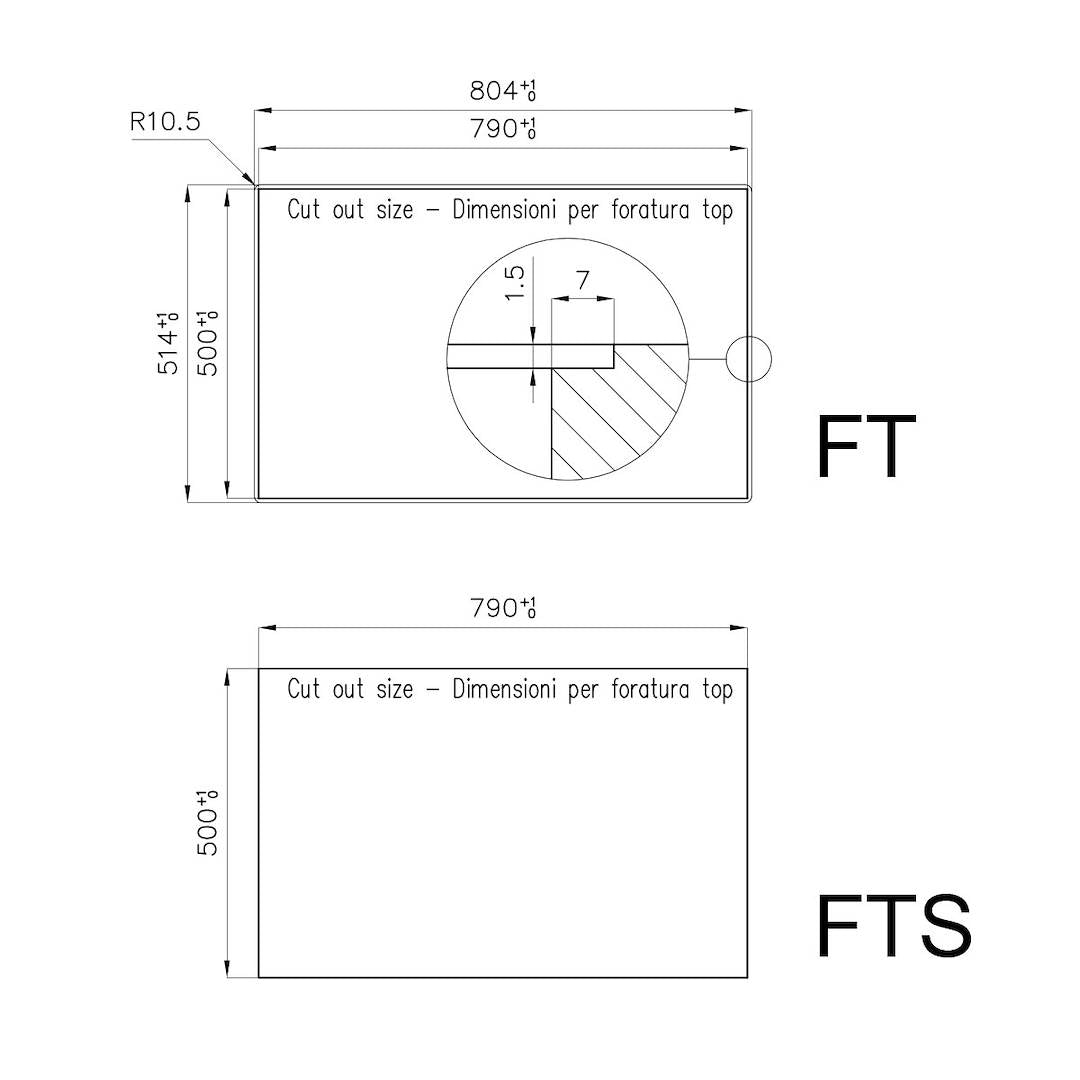Foster Plinska ploča KE Gun Metal 5G 7601 632 - 2