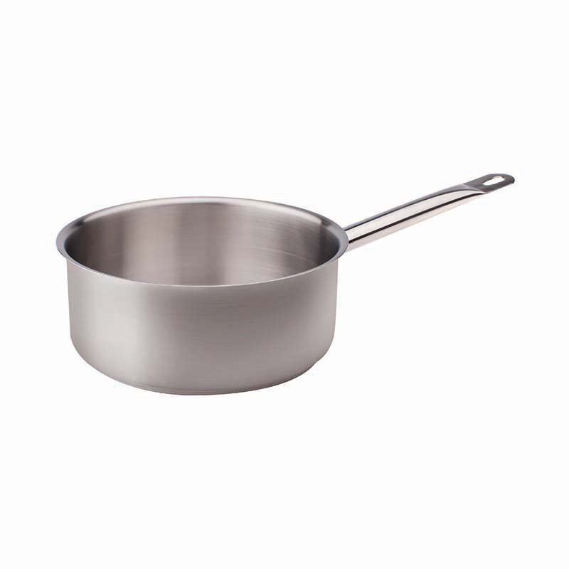 Agnelli kaserola (plitka šerpa sa drškom) — inox 18/10