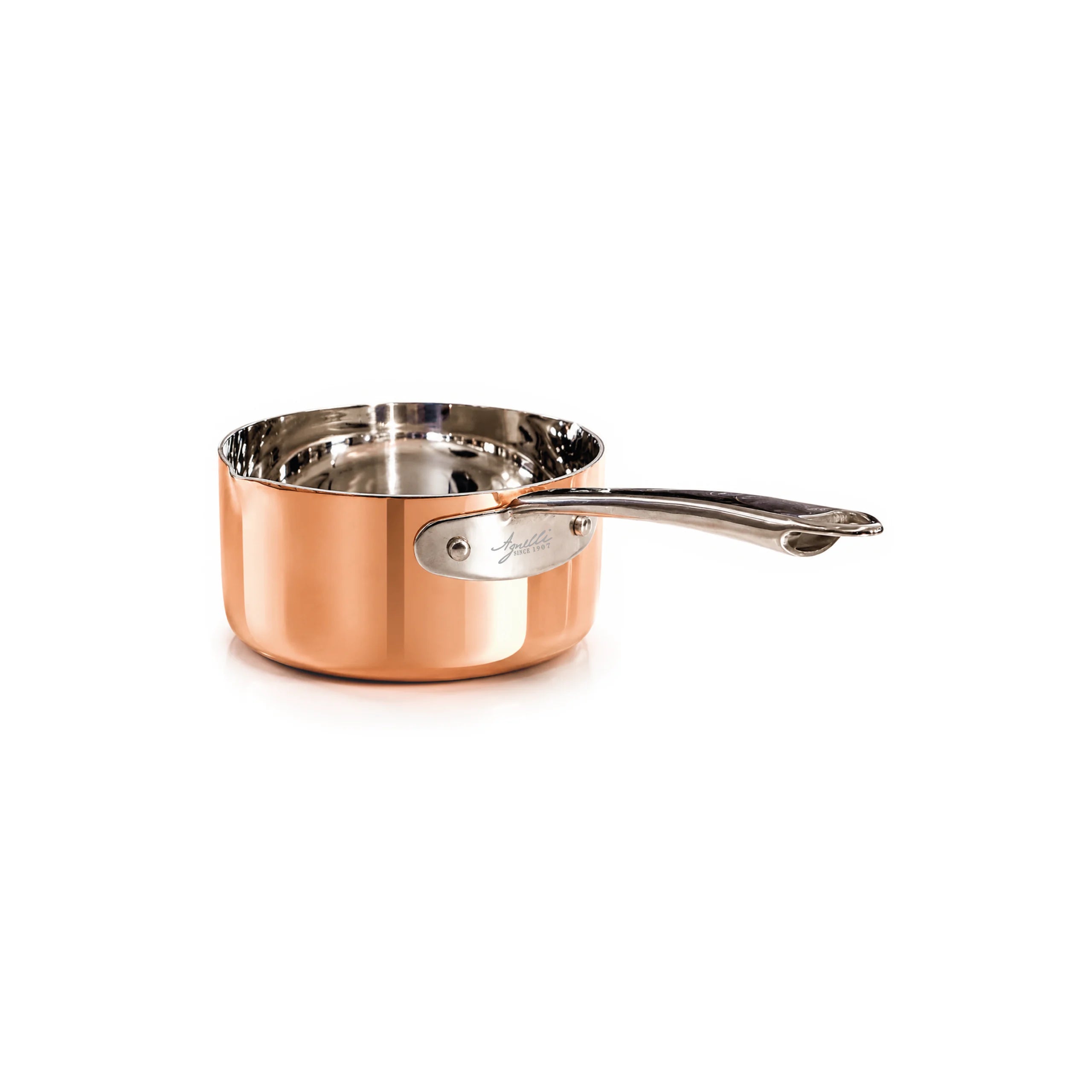 Agnelli šerpa sa drškom — Copper 4 indukcija 1907 (inox drška)