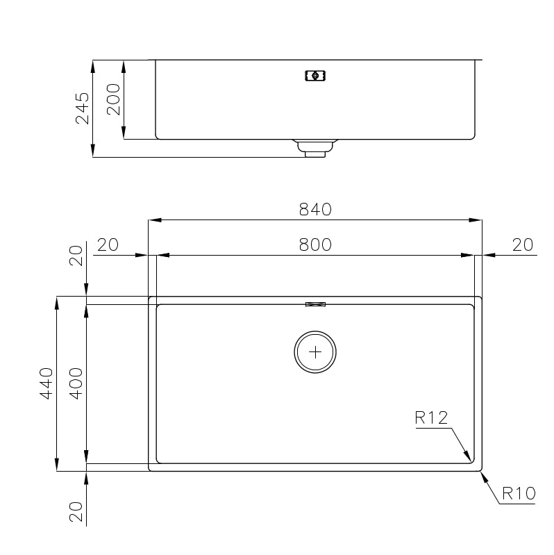 Foster Sudopera Skin 800 Copper Undermount 4458 848