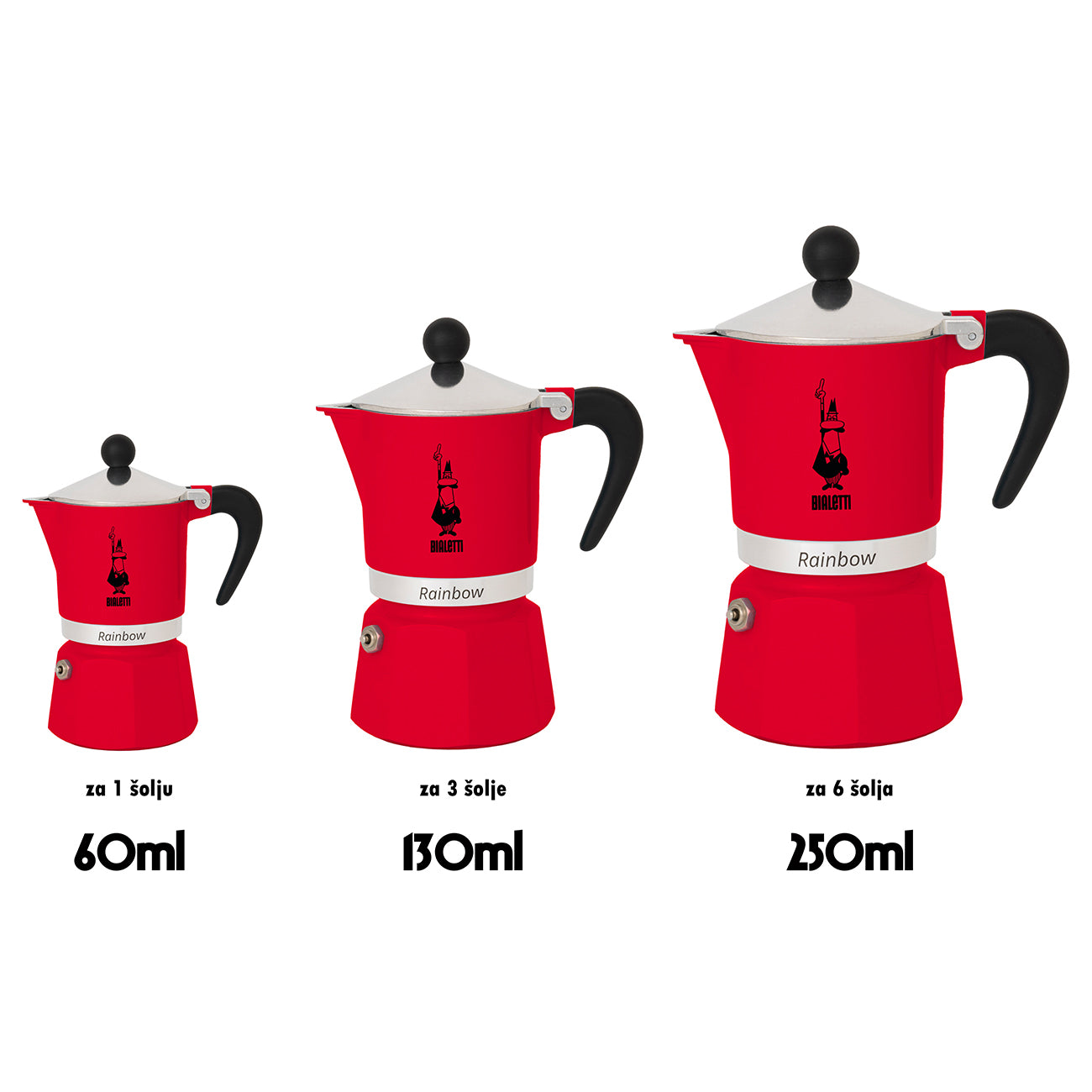 Bialetti Rainbow Crvena