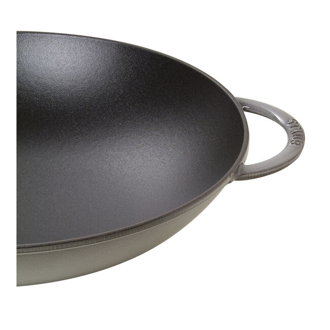Staub Wok with glass lid | round | cast iron
